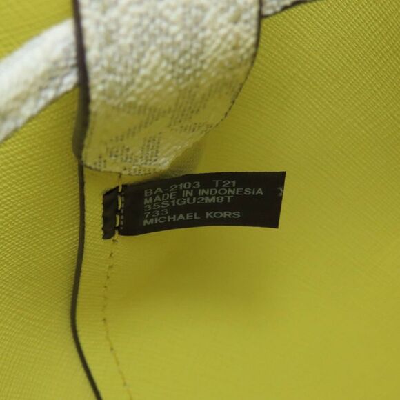 Pre Loved michael kors Women Yellow Handbags - Picture 7 of 8